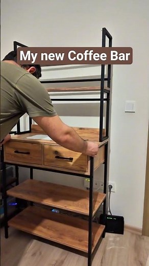 DIY Coffee Station Setup! 🛠️ (From Box to Brew)