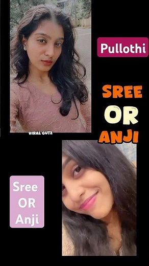 sree or anji 💗 #pullothi #challengevideo #sreesallu #anjiamal #shamijunu #trendingshorts #shortsfeed
