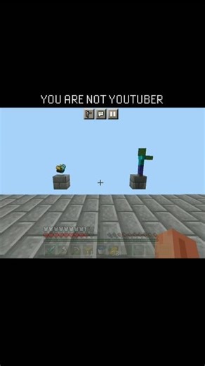 POV Minecraft Youtuber Is Struggling 😂 #shorts #minecraft #minecrafttutorial