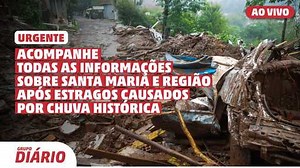 AO VIVO: acompanhe a cobertura dos estragos da chuva em Santa Maria e região