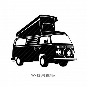 Volksdagen T2 Westfalia, Classic Car Poster, Instant Digital Wall Art Print, German Classic,home Print, Oldtimer Illustration Retro Camper - Etsy
