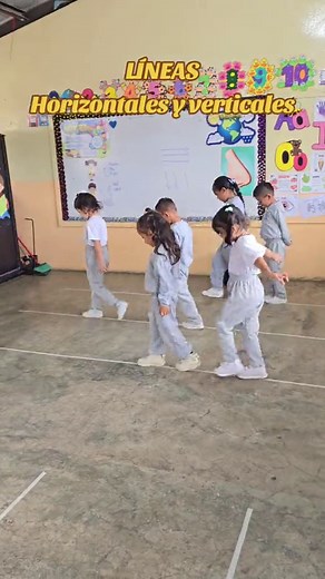 Líneas horizontales y verticales para niños