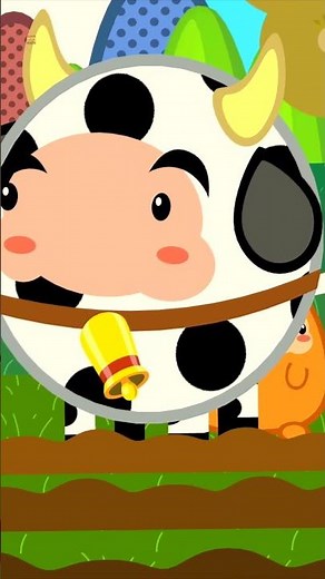 Aprende y canta La canción de la vaca lechera #shorts #RimasInfantile #CancionesAnimale #forkids