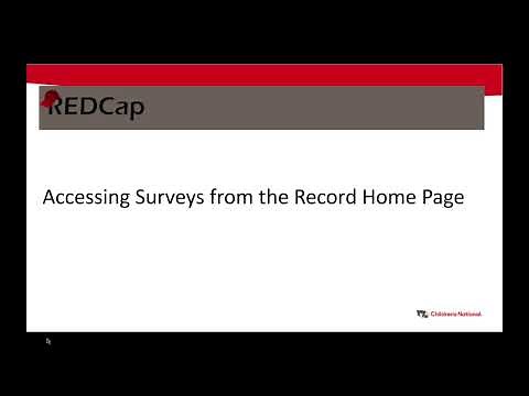 REDCap 101 Part 7 Surveys
