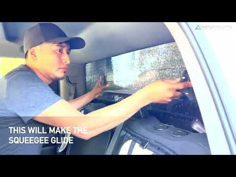 How To Safely Apply MotoShield Pro Precut Window Tint - Rear Windshield 1-Piece Install