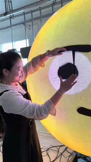 Tired of Flat Screens? 1.5m Indoor Spherical LED Display = Next-Level Impact!