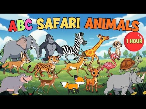 ABC Safari Animal Sounds Song + Alphabet Animals 🐘🦒 Learn ABC With Animals Song | Little Puppy Learn