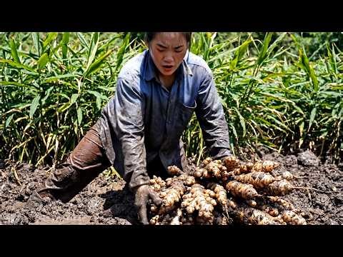 Inside a 2,000,000 LB Ginger Factory | The Terrifying Birth of Pure Golden Powder | Full Process