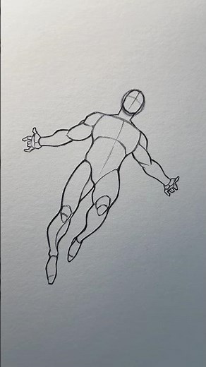 How to Draw the Wally West Pose - Tutorial #drawing #wallywest #tutorial #pose #simple #easy #shorts