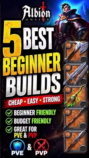 5 BEST Beginner Builds in Albion Online