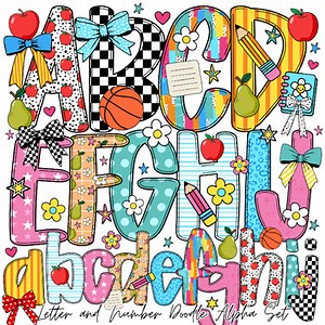 Retro Back To School board letters | First Day of School Letter and Number