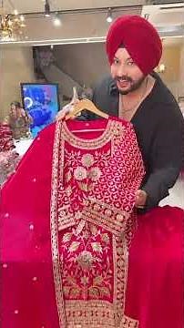 Karwachauth Special suits Are Here Red & Rani Glass Tissue Fully Embroidered & Sequins Work Party