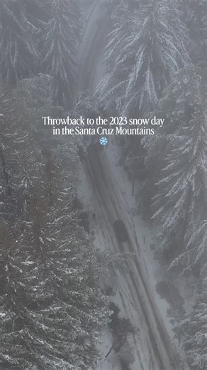 Snow on the mind… Here’s a little throwback to 2023’s snowy surprise in the Santa Cruz Mountains. Shoutout to @beningramvisuals for hunting down all the best shots! 📸 Do you think we’ll get a little dusting ❄️ this winter? We sure hope our friends inland get some soon! 🏂⛷️ | Visit Santa Cruz