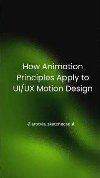 6 Animation Principles That Make Your UI Look Professional #creativemindset #shorts