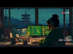 Rainy Night Zen Lo-Fi Beats to Code & Study to | Focus Music for Productivity