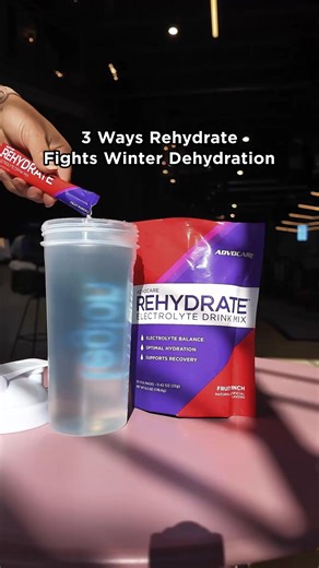 Cold weather can dehydrate you faster than you think! ❄️ Stay refreshed with AdvoCare Rehydrate®, the ultimate electrolyte replenisher with 4 key electrolytes, B vitamins, and amino acids. Don’t let winter dehydrate you—fuel your body with Rehydrate! †Valid for new customers only. | AdvoCare