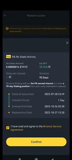 How to Unstake locked Ethereum in Binance