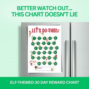 Christmas Elf Behavior Chart Instant Download Printable - 30-day Fun Reward Tracker for Kids - Etsy Canada