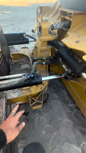 CAT D4 dozer hose buried in sand and rust. Cleaned out and ready for new line install.