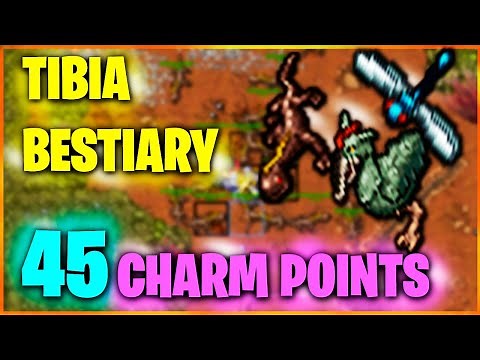 Tibia Bestiary 🐅 | 45 CHARM POINTS with MOBS | 1:30 HRS | TIBIA in SPANISH