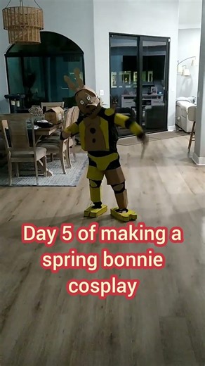 day 5 of making a spring Bonnie cosplay