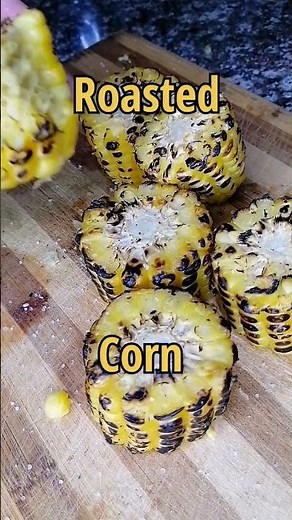 stove top roasted corn 🌽