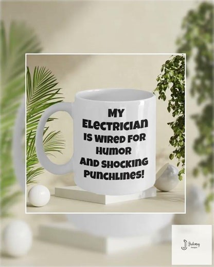 Funny Electrician Coffee Mug: Wired for Humor Gift
