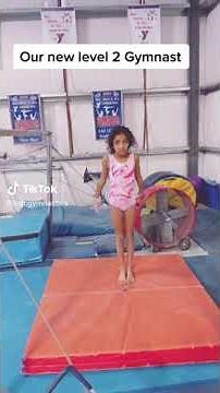 Our little gymnast start level 2 gymnastics