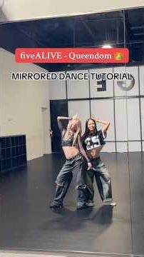 Queendom Dance Tutorial (Step-by-Step) | Nini & Ciara 👑 #fiveALIVE #queendom #globalgirlgroup