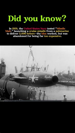 The U.S. Navy Once Tested Delivering Mail by Missile