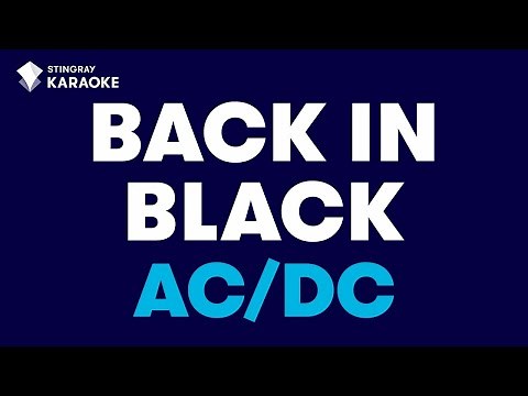 AC/DC - Back In Black (Karaoke With Lyrics)‪@StingrayKaraoke‬