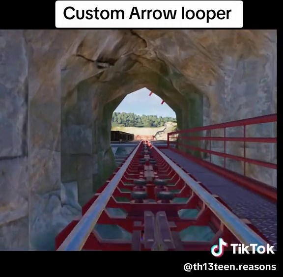 custom arrow looper recreation planet coaster 2 #themepark #fyp #rollercoasterpov #planetcoaster #rollercoastertiktok #planetcoasterfans #rollercoaster#planetco