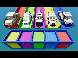 LEGO Cars vs Slide Colors with Portal Trap - BeamNG.Drive #12