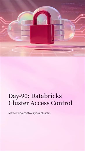 Durga Jobs on Instagram: "🔐 Control who can use your clusters. Databricks Cluster Access Control = security + cost management. 👉 Learn access control best practices with DURGASOFT’s ADB training. 📅 Batch: Online Azure Databricks Classes 👨‍🏫 Faculty: Expert Trainers 💻 Zoom Live + Recordings #ClusterAccessControl #AzureDatabricks #BigData #ApacheSpark #DataSecurity #DataEngineering #CloudData #DURGASOFT #DatabricksTraining #LearnWithDurgaSoft"