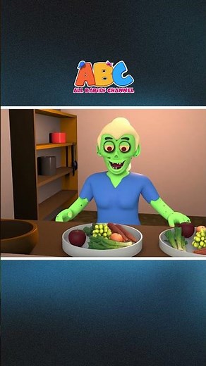 This Funny Zombie Went To Party #shorts #funny #halloweensongs #hooplahalloween
