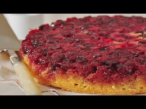 Cranberry Upside Down Cake Recipe Demonstration - Joyofbaking.com