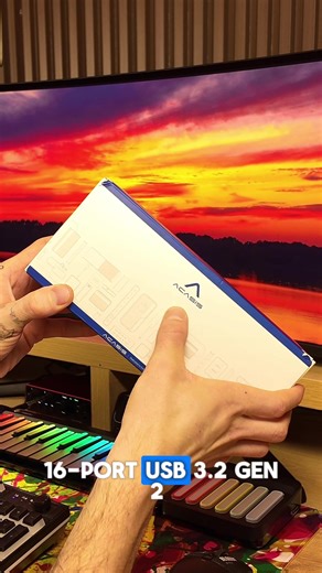 Check out the ACASIS 16-Port USB 3.2 Gen 2 powered hub 😎💻 Perfect for connecting all your devices in one place! With 8 USB-A 8 USB-C ports, you can plug in keyboards, mice, flash drives, phones, tablets, and SSDs — no adapters needed ⚡🖱️📱 Super-fast 10Gbps transfer speeds make moving large files a breeze ⏱️💾, and each port has its own power switch for full control 🔌✨ The sleek aluminum body keeps it cool while the 96W adapter ensures stable performance ❄️🔋 Spring Sale Alert 🌸🛍️ (Mar 17–