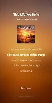 This Life We Built 🎶 Inspirational Song About Retirement, Family & New Beginnings