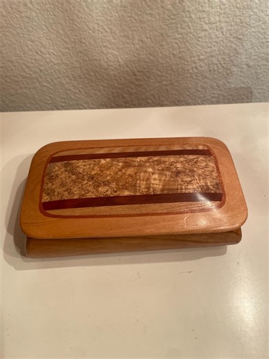 Vintage Handmade Inlay Wooden Box | Inlaid Wood Box With Lid - Etsy