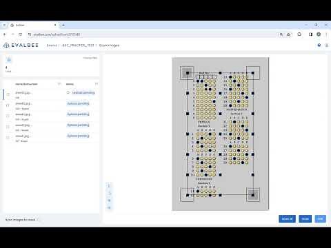Scan answer sheet using Evalbee Web Application