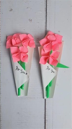 Sticky Notes Bouquet ❤️ Paper Flower #short #paperflower #viral #easydiy #creativeideas #unik