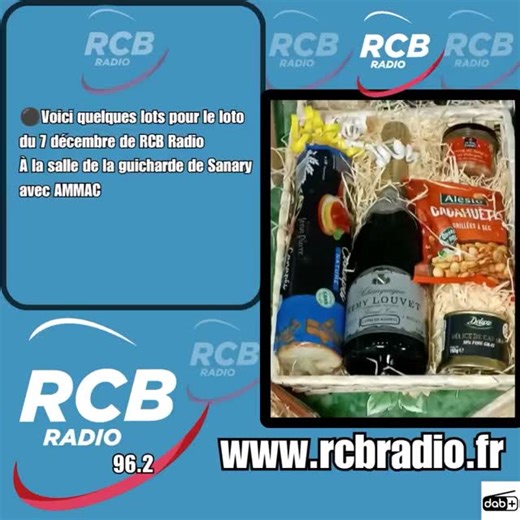 Le loto de RCB et l'AMMAC c'est le 7 décembre 2025 à la salle de la Guicharde à @villedesanary | RCB Radio