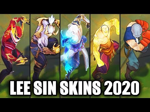 All Lee Sin Skins Spotlight 2020 - Storm Dragon Latest Skin (League of Legends)