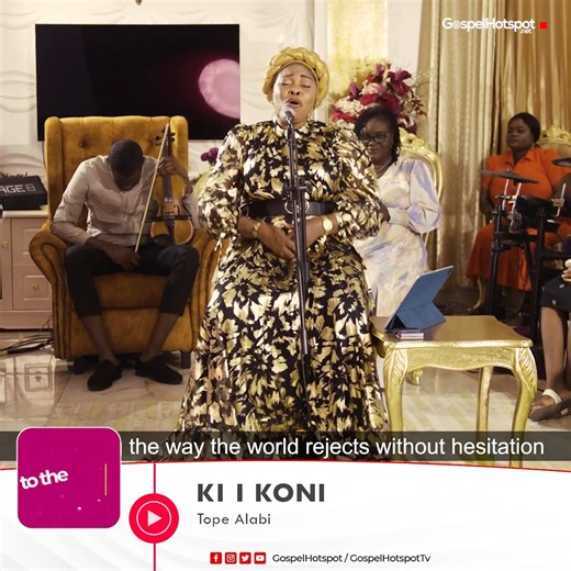 Ki I Koni (Spontaneous Worship Live) - Tope Alabi #GospelHotspot #GospelHotspotTV #YorubaGospel #YorubaMusic #YorubaSong #GospelHotspotYoruba #NaijaGospel #GospelSong #OrinEmi #TopeAlabi | Gospel Hotspot