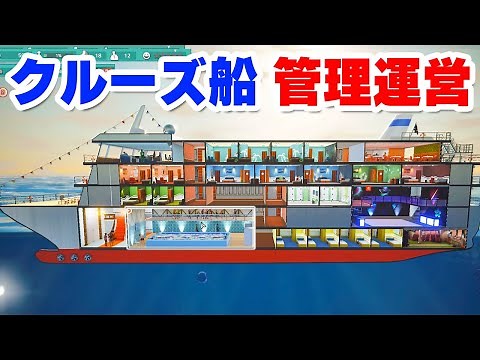 Live commentary Cruise ship management simulation [Cruise Ship Manager demo version]