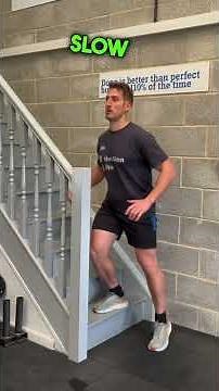 6 leg strengthening exercises you can do from your stairs at home