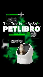 To celebrate our new Luma Smart Litter Box, we built a first-of-its-kind Christmas tree powered by poop. You read that correctly, our digital tree in NYC is literally #LitByShit. 🎄💩 Using data from six famous felines the tree gets a new “poop ornament” every time one of them goes #2. See for yourself at 6th Ave & Waverly Place! @mr.kitters.the.cat @porkybellyandjim @loxandlottie @sarapoptarts | Petlibro