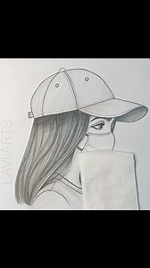 357K views · 3.5K reactions | Beautiful girl with cap and mask drawing, easy tutorial #drawingtutorial #drawingforkids #easydrawingtutorial #drawingforbeginners #art #pencildrawing | Lavi Arts | Facebook