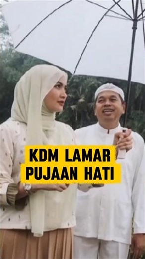 Dedi proposed to Mrs. Rara, a member of the Malaysian parliament.