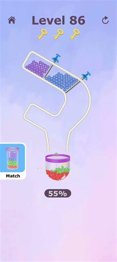 Pin Puzzle Level 86 | Pull The Pin To Let All Balls Fall Into Container | Pull & Solve Game